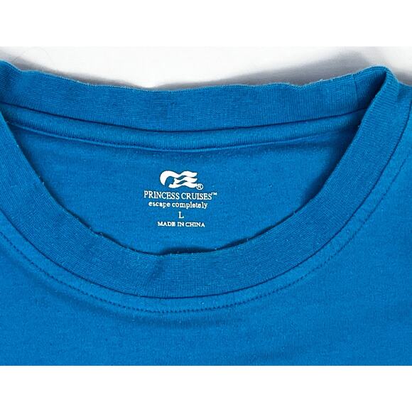Princess Cruises Carribean Embroidered Tshirt Size Large PreOwned in fair - Picture 5 of 13